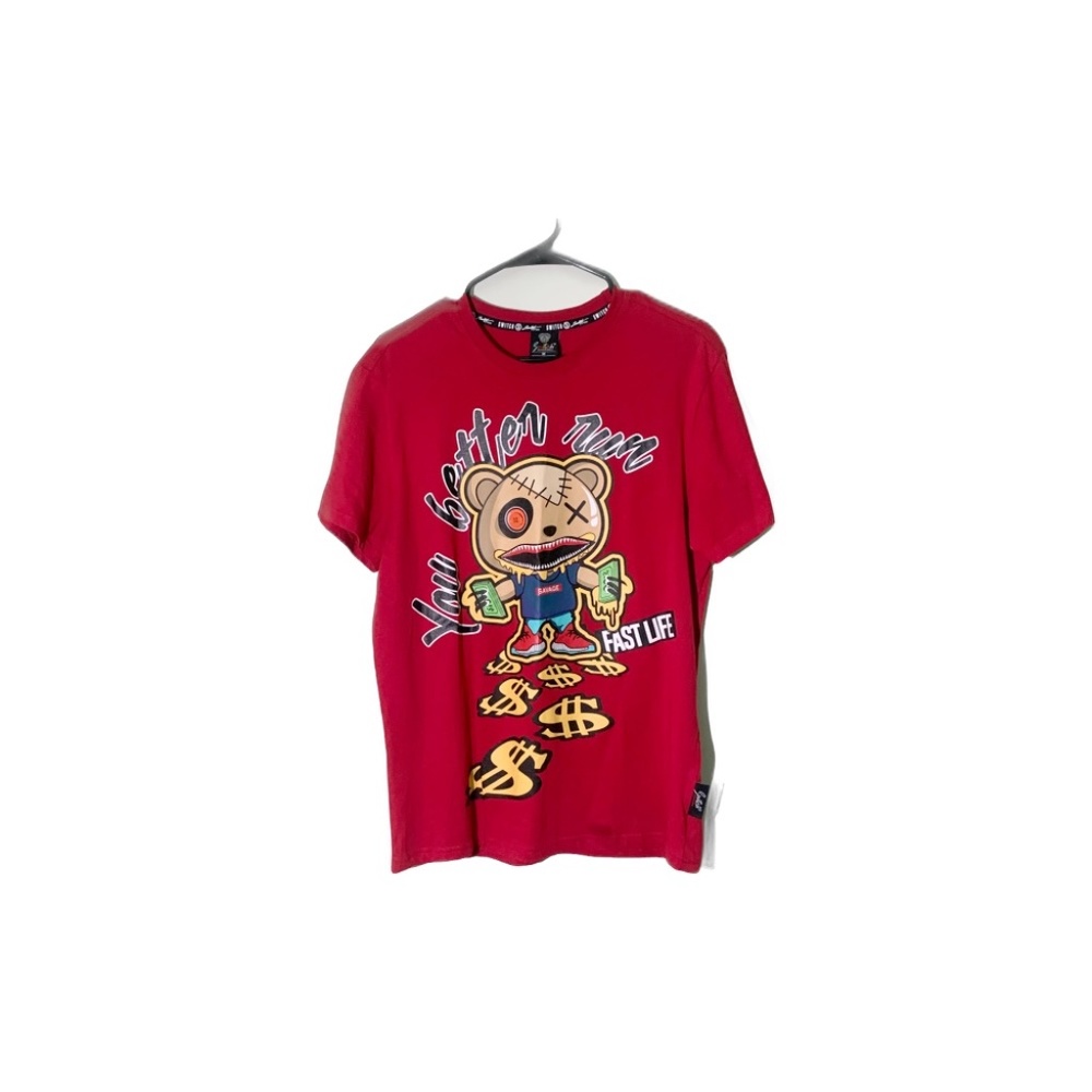 "You Better Run" Teddy Bear Graphic Tee